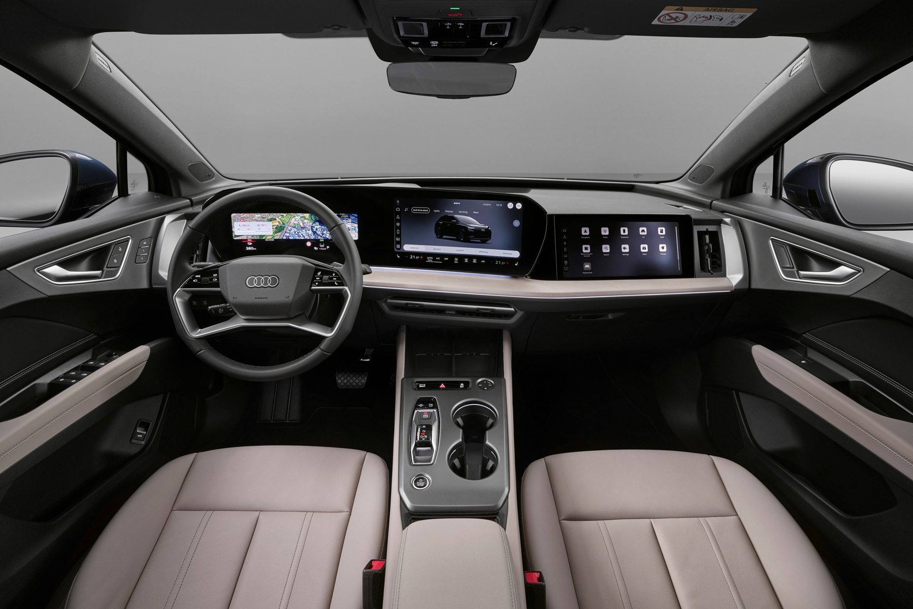 Audi Q4 SUV e-tron foto interior pantalla