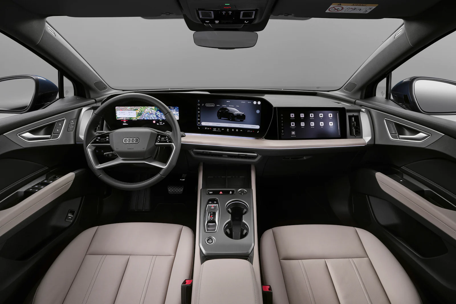 Audi Q4 SUV e-tron foto interior pantalla