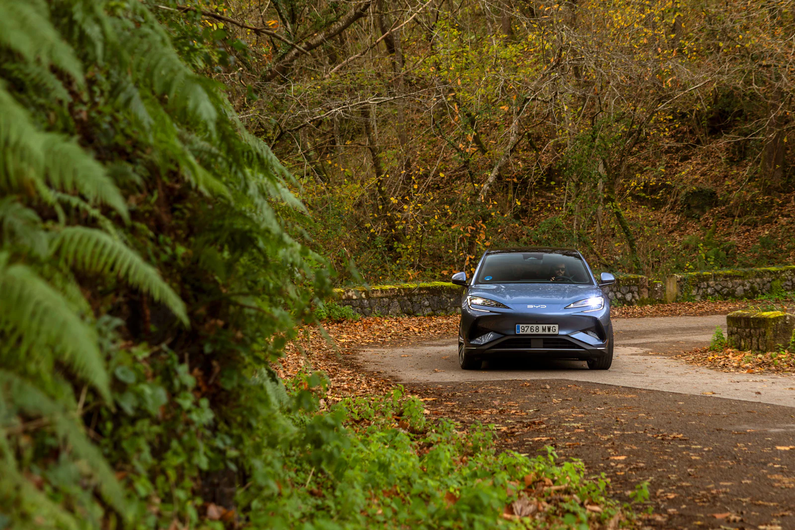 BYD SEALION 7 foto exterior dinámica azul