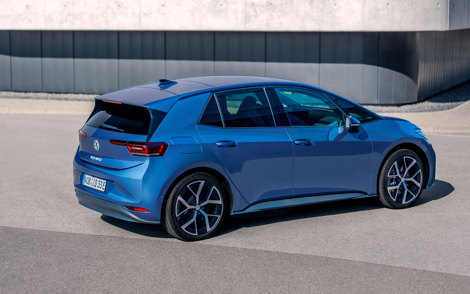 Volkswagen ID.3 foto exterior estática 3/4 azul