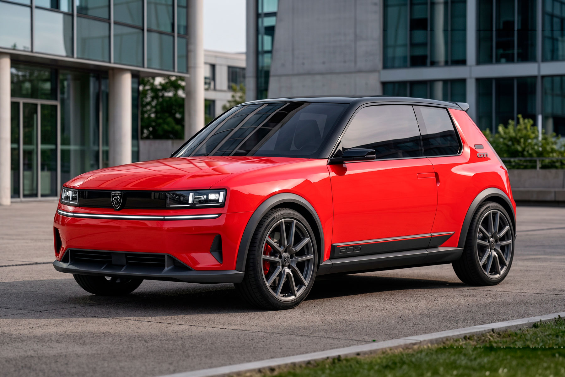 Peugeot e-205 GTi render 2026
