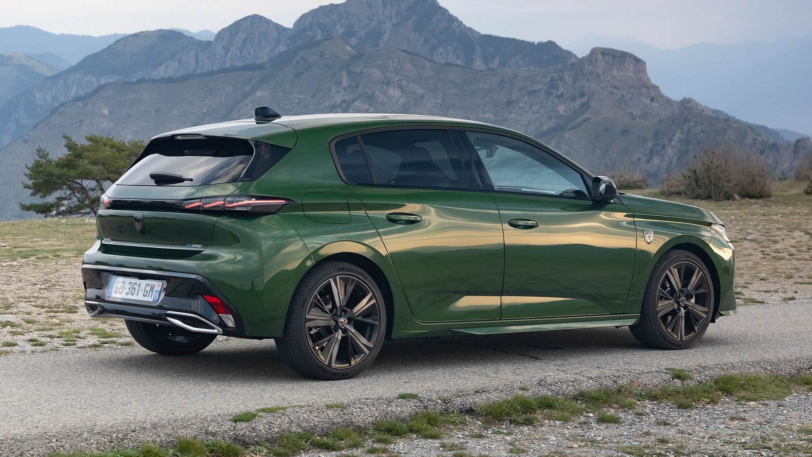 Vista trasera Peugeot 308 Hybrid