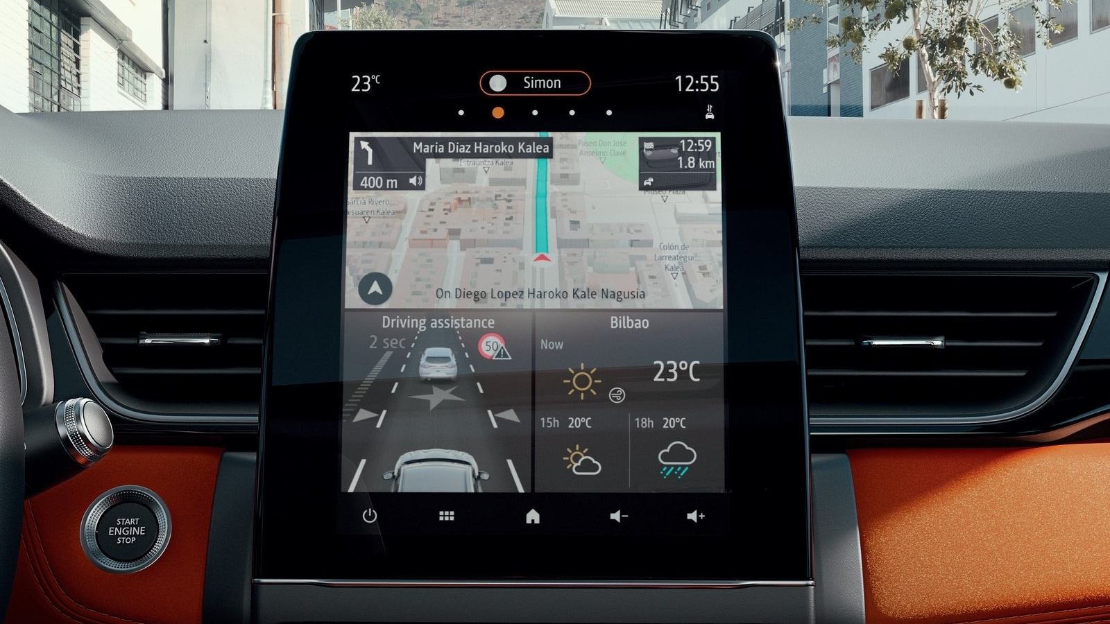 Pantalla multimedia Renault Captur E-TECH PHEV 2021