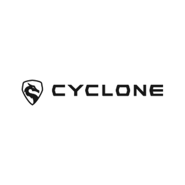 Logo de Cyclone: un emblema geométrico junto al nombre CYCLONE
