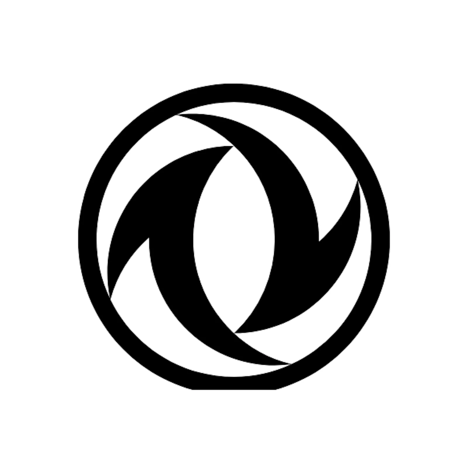 Logo de Dongfeng Logo de Dongfeng: dos golondrinas que forman un círculo