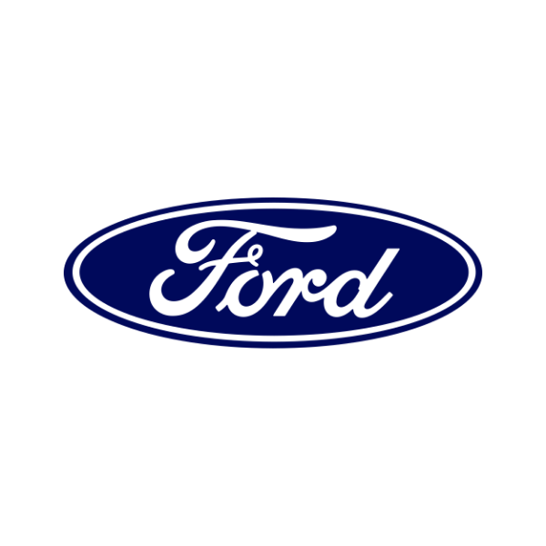Logo de Ford: un óvalo azul con Ford en letra cursiva