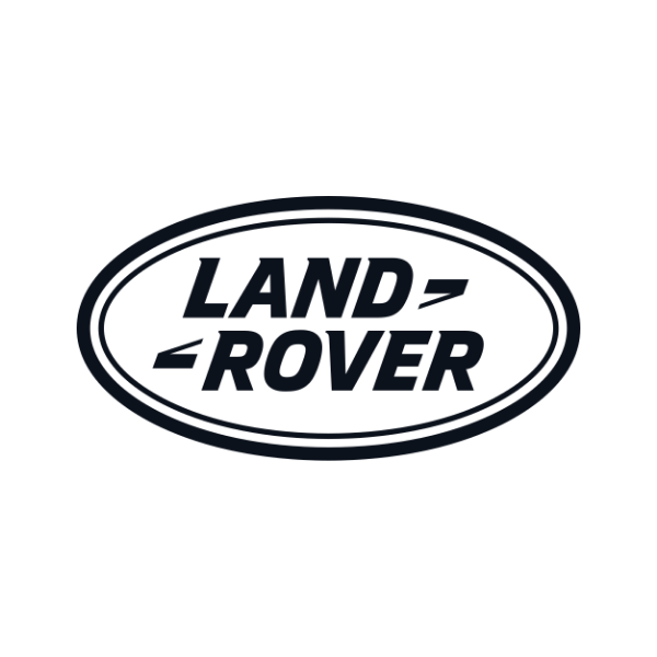 Logo de Land Rover: un óvalo verde con LAND ROVER en blanco